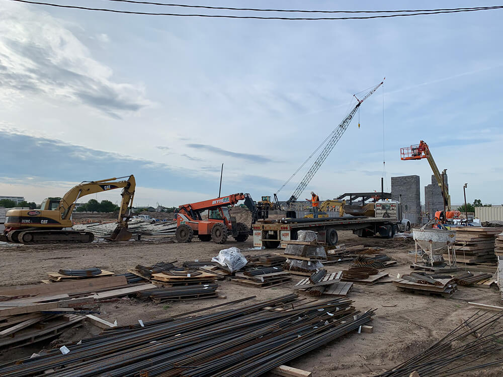 Crane at Construction Site