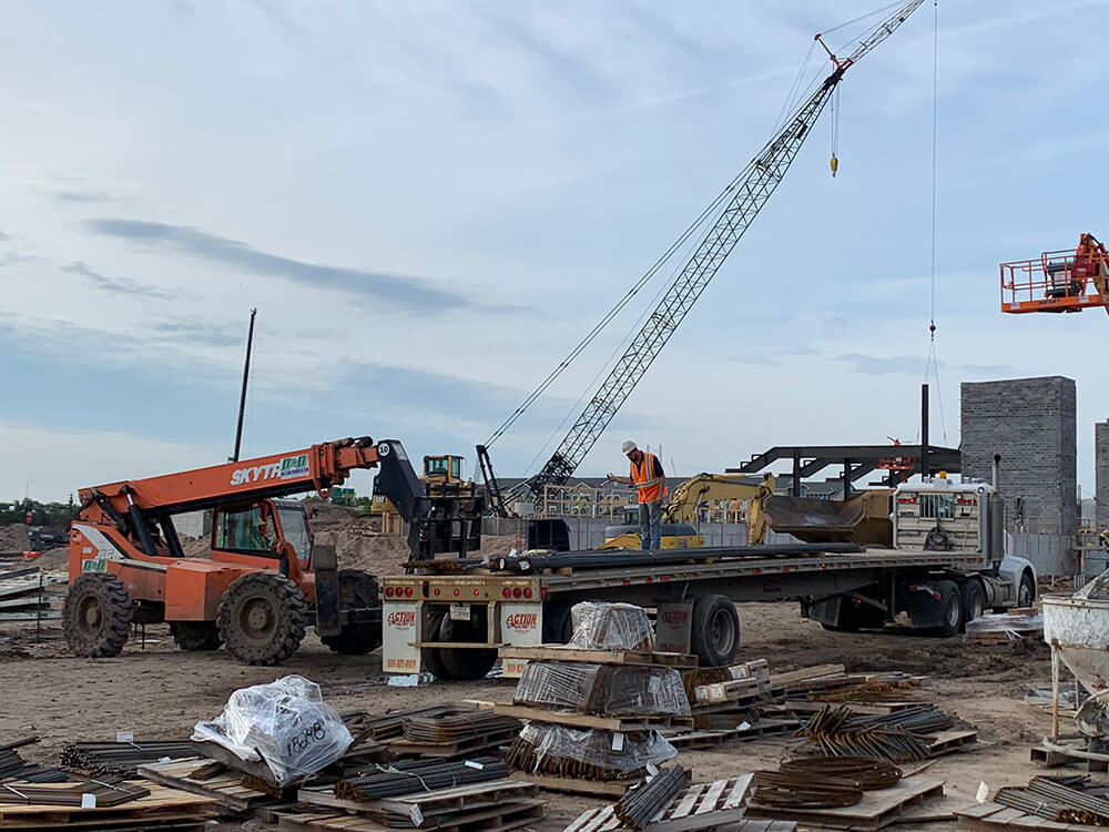 Crane at Construction Site